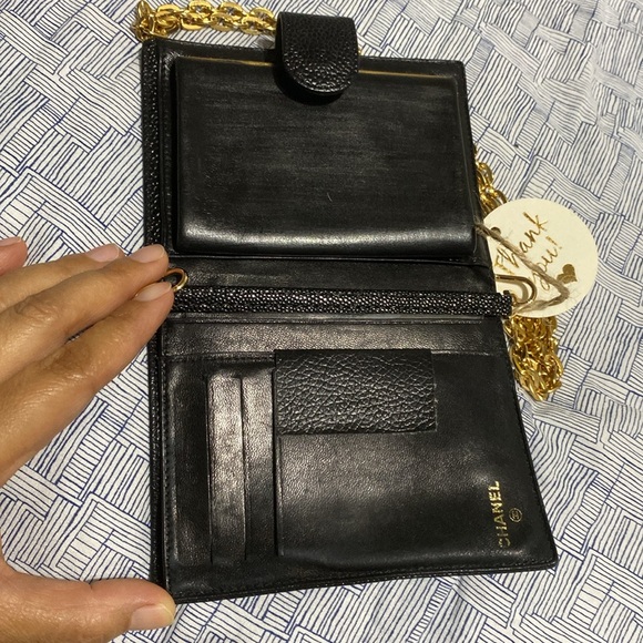 Chanel caviar wallet -converted to a WOC. Small and there is an insert included - Picture 5 of 17
